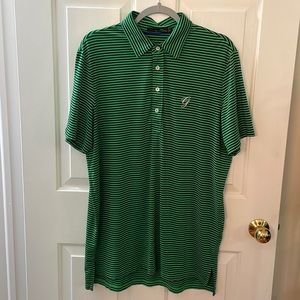 RLX by Ralph Lauren Golf Polo - Green and Navy Stripes